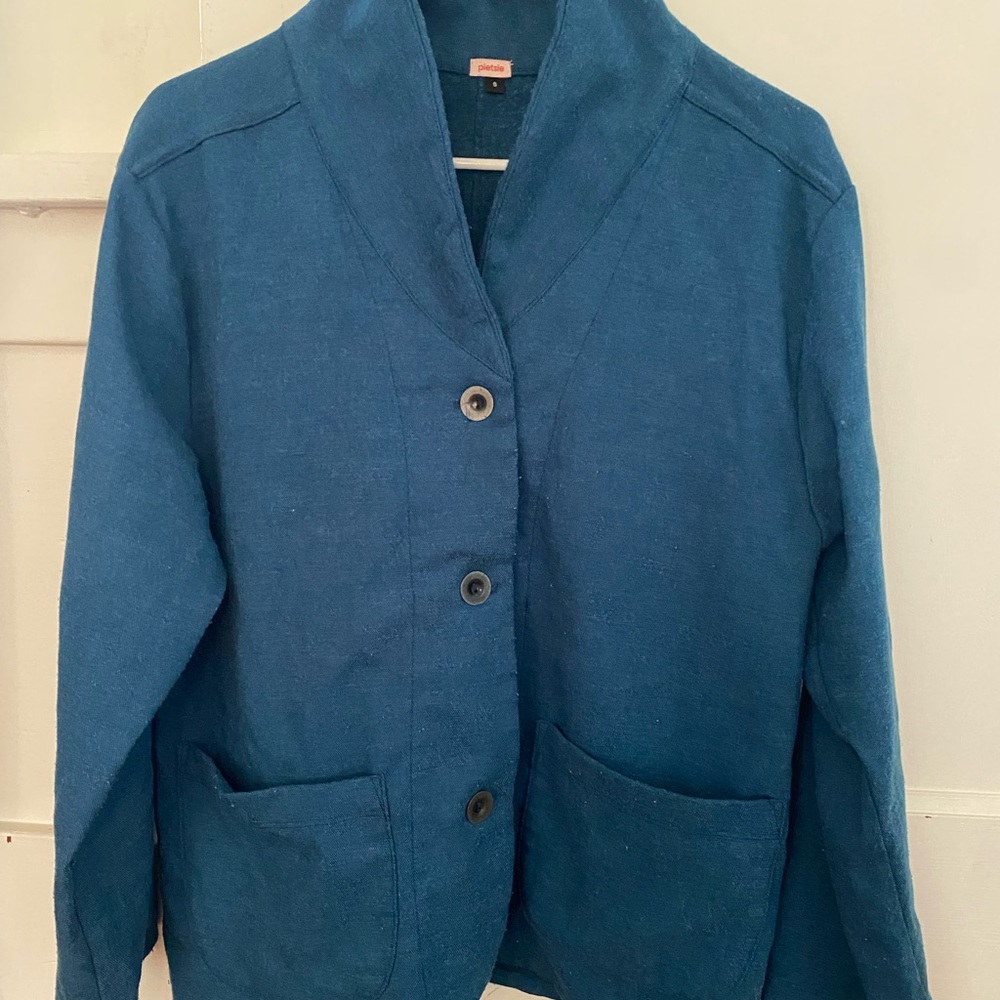 California-made pietsie cotton Women's Blue chore Jacket